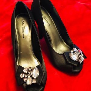 Black platform heels